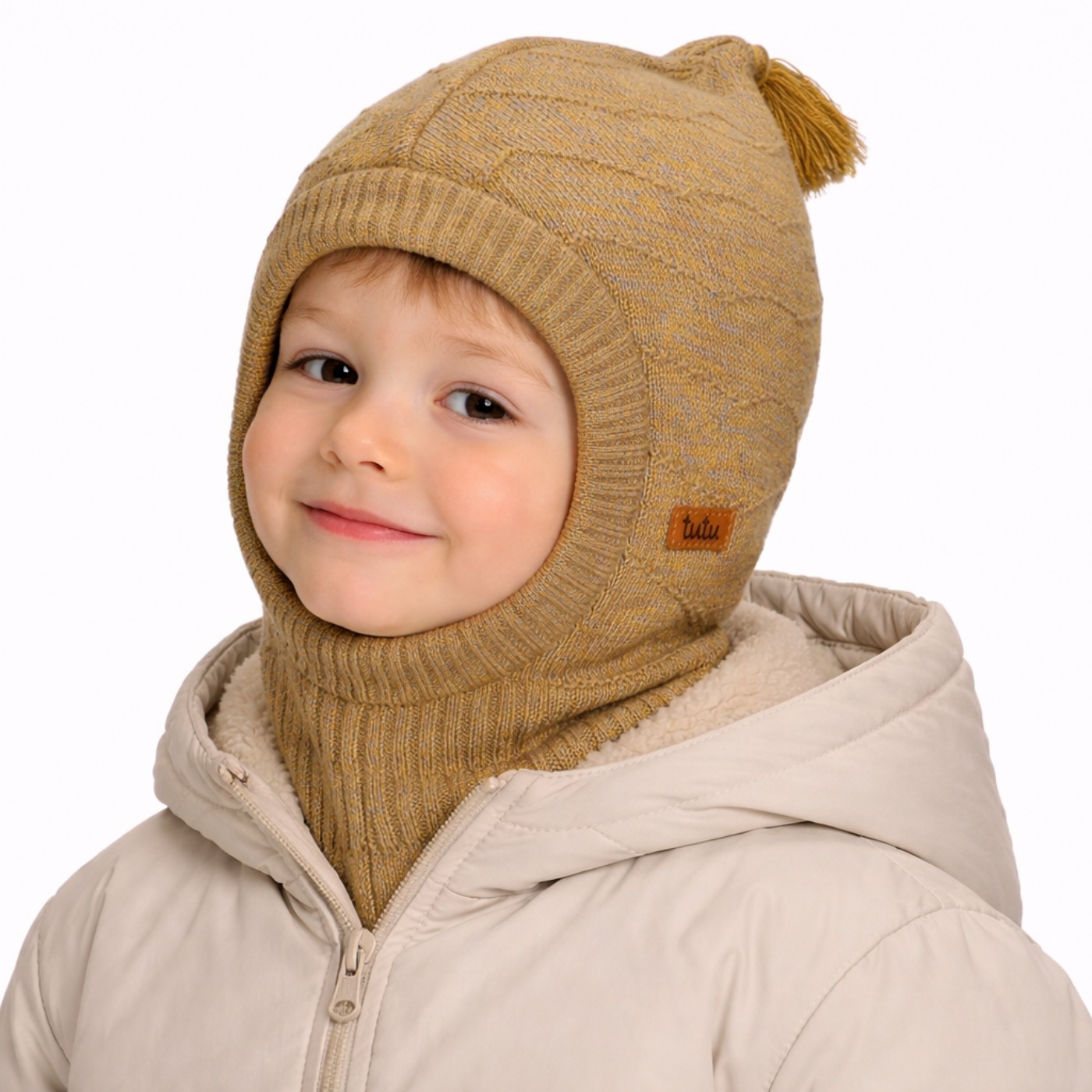 Alouen kids merino wool pixie balaclava