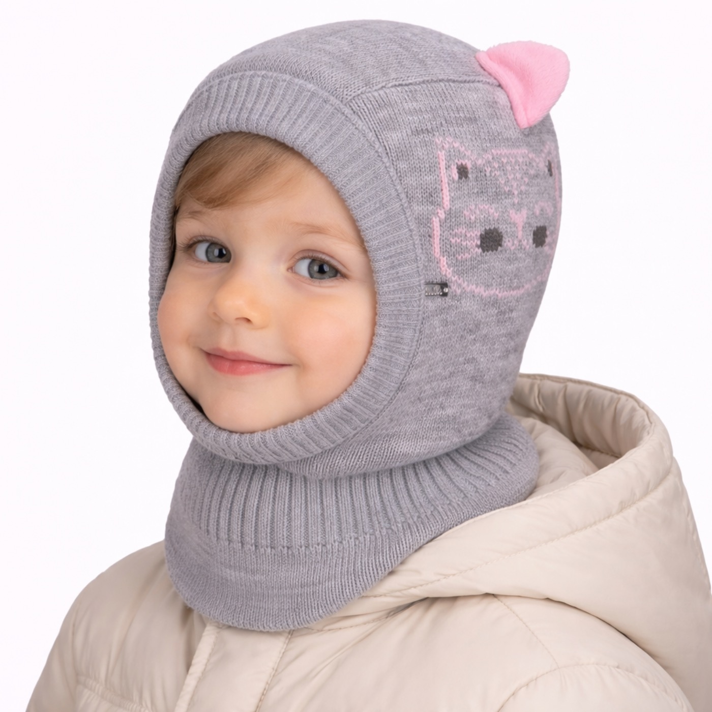 Corvexa girl knitted cat balaclava