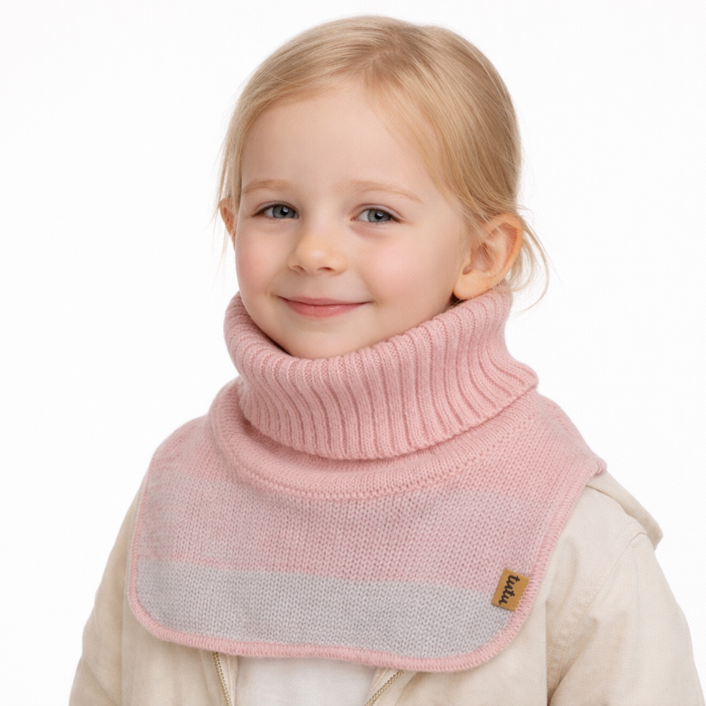 Evian kids ombre-knit neck warmer