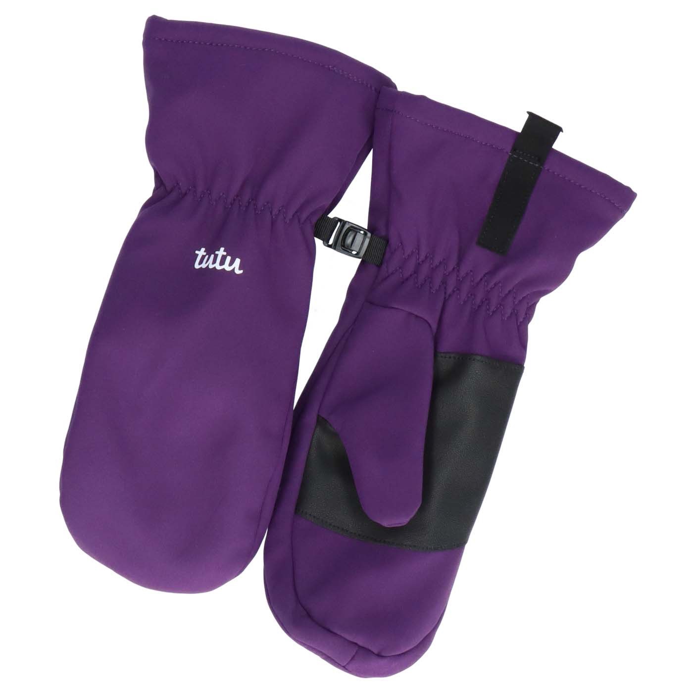 Solaire kids softshell short winter mittens