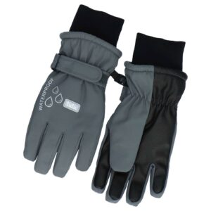 Norello kids waterproof ski gloves with rib cuffs