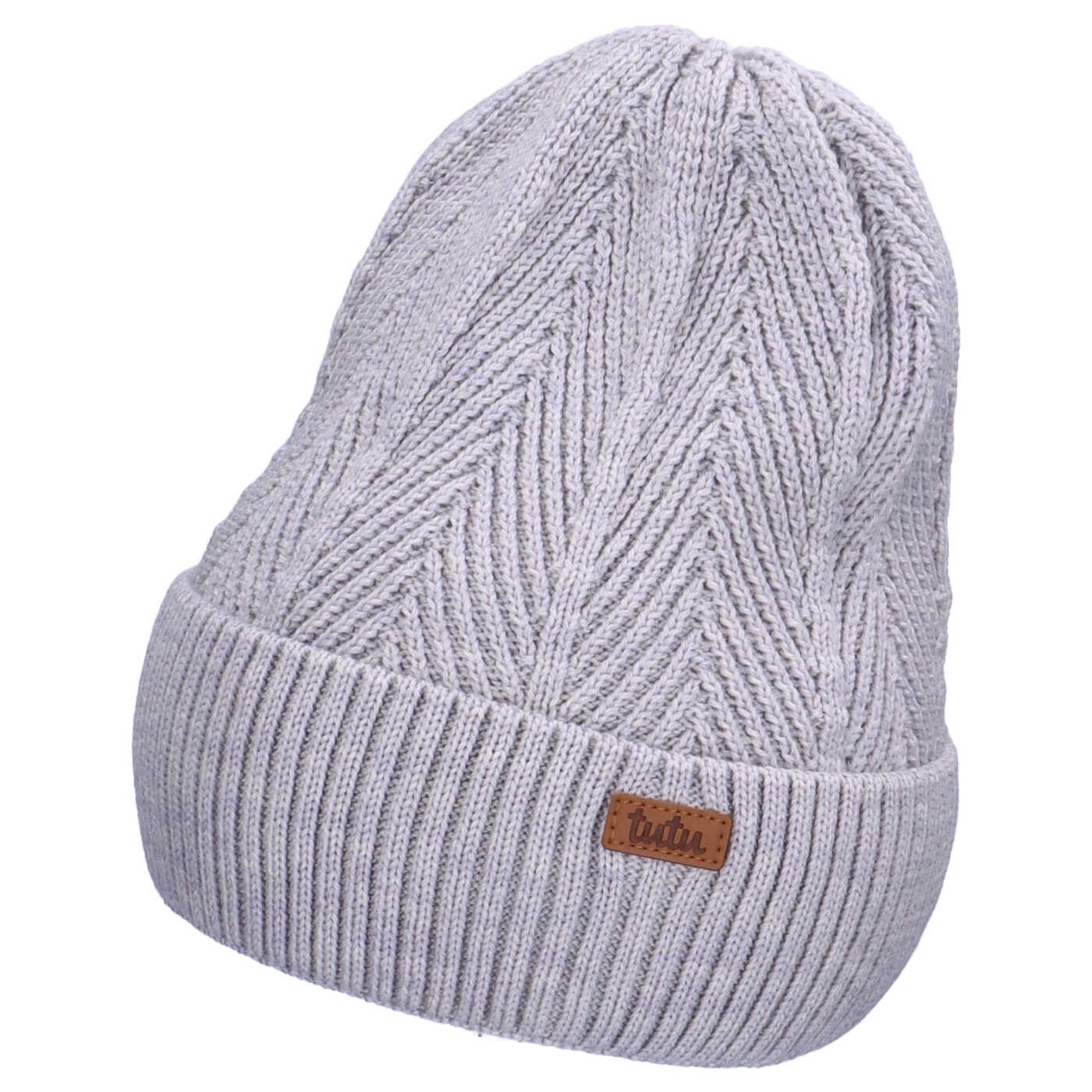 Kelvior kids merino wood herringbone beanie