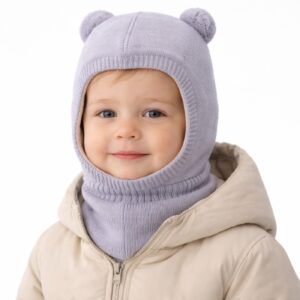 Orevio kids extrafine merino double pom-pom balacl