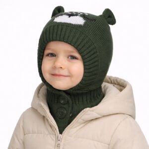 Corvello baby boy ears knit balaclava
