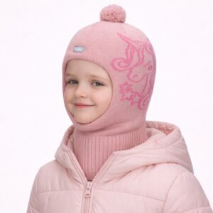 Noralis kids unicorn knit balaclava