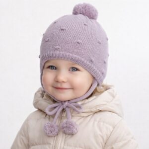 Estelle girl merino wool beanie
