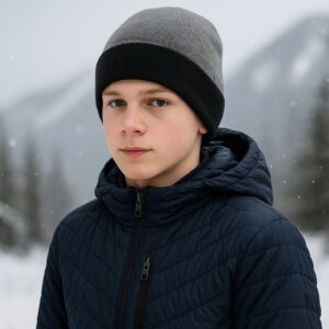 Miro merino wool double-sided beanie