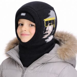 Corvaure knitted balaclava with hockey face